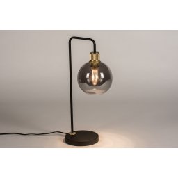 Stolní lampa Pinn Black and Gold