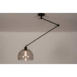Závěsné svítidlo nad jídelní stůl černé Snap Light Lina
