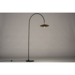 Stojací oblouková lampa Verner Nero and Gold