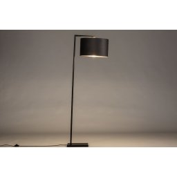 Stojací designová lampa Pallas Black and Silver