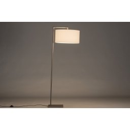 Stojací designová lampa Pallas White Steel
