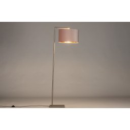 Stojací designová lampa Pallas Pink Steel