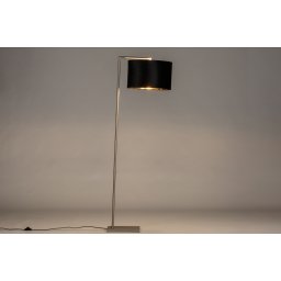 Stojací designová lampa Pallas Black and Gold Steel