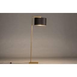 Stojací designová lampa Pallas Black and Silver Messe