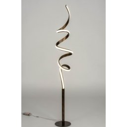 Stojací designová LED lampa Spira Bronse