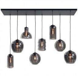 Závěsné svítidlo nad jídelní stůl Loft Lanterne Champagne Douglass Light 8