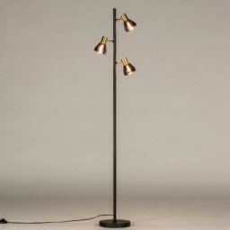 Stojací designová lampa Rivve Black and Gold