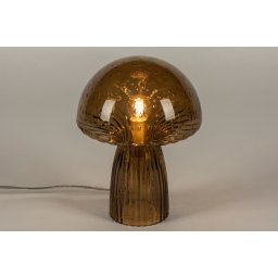 Stolní skleněná lampa Basilley Brown