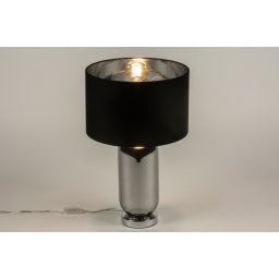Stolní designová lampa Rionn Black and Silver