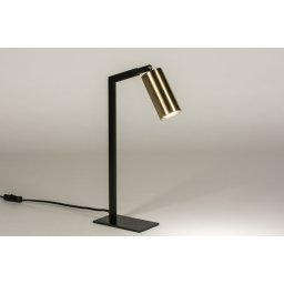 Stolní minimalistická lampa Benett Black and Gold