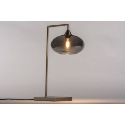 Stolní skleněná lampa Arten Steel
