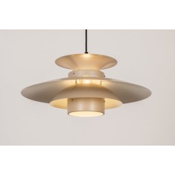Závěsné retro svítidlo nad jídelní stůl Mansfeldt Light Taupe