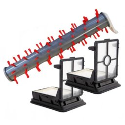 Kartáč na koberce pro BISSELL Crosswave Cordless Max Serie a HEPA filtry, 1+2ks