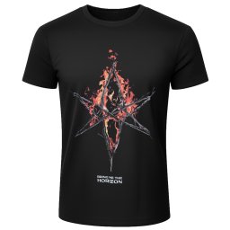 tričko pánské Bring Me The Horizon - Flame Hex & Text Logo - BL - ROCK OFF - BMTHTS118MB