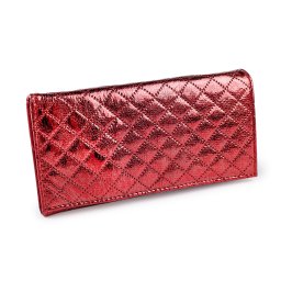 Dámská / dívčí peněženka metalická 9,5x19 cm, barva 2 červená