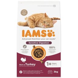 IAMS Cat Adult Sensitive Digestion Turkey 3 kg