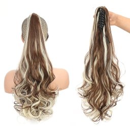 Girlshow Culík, cop na skřipci vlnitý, 50 cm - F8/613 (melír světle hnědé v beach blond)