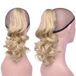 Girlshow Culík, cop na skřipci vlnitý, 32 cm - M18/613 (mix středně plavá/beach blond)