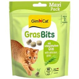 GimCat GrasBits tablety s kočičí trávou 140 g - Maxi Pack