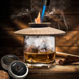 Whisky Smoker Kit + Souprava na uzení s pilinami + Hořák + 4 příchutě