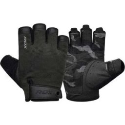 RDX Vzpěračské rukavice T2 Half, černé, M
