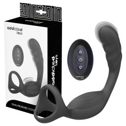 Addicted Toys - anln vibrtor s kroukem na penis a varlata - ern
