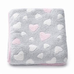 Dětská deka New Baby 80x90 heart pink