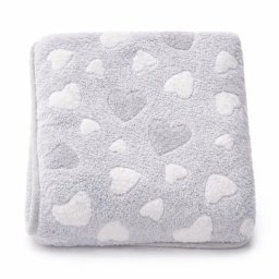 Dětská deka New Baby 80x90 heart grey