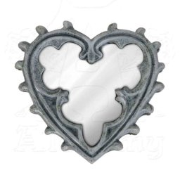 dekorace (zrcátko) ALCHEMY GOTHIC - Gothic Heart - V38