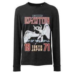 tričko pánské s dlouhým rukávem Led Zeppelin - Japanese Icarus - Black - RTLZELSBICA