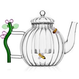 Ichendorf Milano designové konvice Teapot Optic Pink Flower and Bee