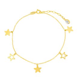 Silvego Zlatý náramek Sirius ze žlutého zlata s Brilliance Zirconia - FNN11069BGY