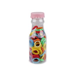 Mini gumičky do vlasů v designovém balení, barva 7 mix