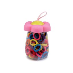 Mini gumičky do vlasů v designovém balení, barva 8 mix