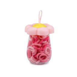 Mini gumičky do vlasů v designovém balení, barva 9 mix růžová
