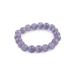 Náramek z minerálních, syntetických a skleněných korálků, barva 12 levandulová sklo