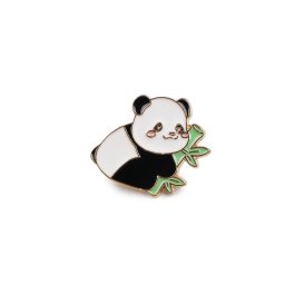 Brož / odznak zvířátka, barva 9 bílá panda