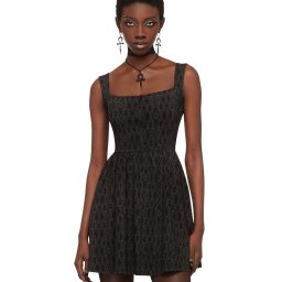 šaty dámské KILLSTAR - Mortalis - Black Tartan - KSRA014207