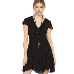 šaty dámské KILLSTAR - Nighthistle - Black - KSRA014376