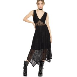 šaty dámské KILLSTAR - Vesper Wraith - Black - KSRA014375