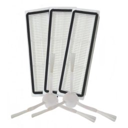 HEPA filtry pro DREAME, Mova a Xiaomi a kartáčky 3R, sada 3+2ks