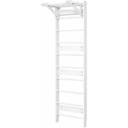 BusyKids 2v1 dětské žebřiny s hrazdou bílé