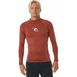 RIP CURL Pánské lycrové triko WAVES, dlouhý rukáv, 2XL červená
