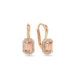 Morganitové náušnice s brilianty 0,97 ct Skye IZBR895RMN