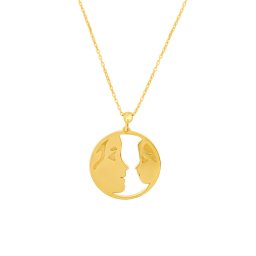 Silvego Zlatý náhrdelník Loving ze žlutého zlata s Brilliance Zirconia - FNN11056NGY