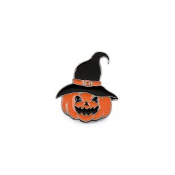 Brož / odznak Halloween, barva 1 oranžová