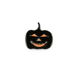Brož / odznak Halloween, čarodějnice, barva 7 černá dýně