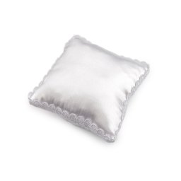 Polštářek na svatební prstýnky 16x16 cm, barva bílá