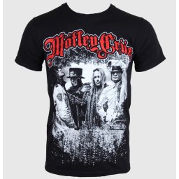 tričko pánské Mötley Crüe - Greatest Hits Bandshot - Black - ROCK OFF - MOTTEE06MB