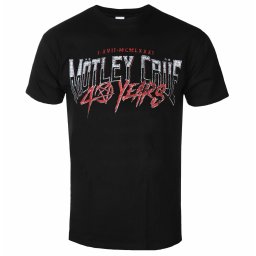 tričko pánské Mötley Crüe - 40 Years F&B - Black - ROCK OFF - MOTTEE45MB